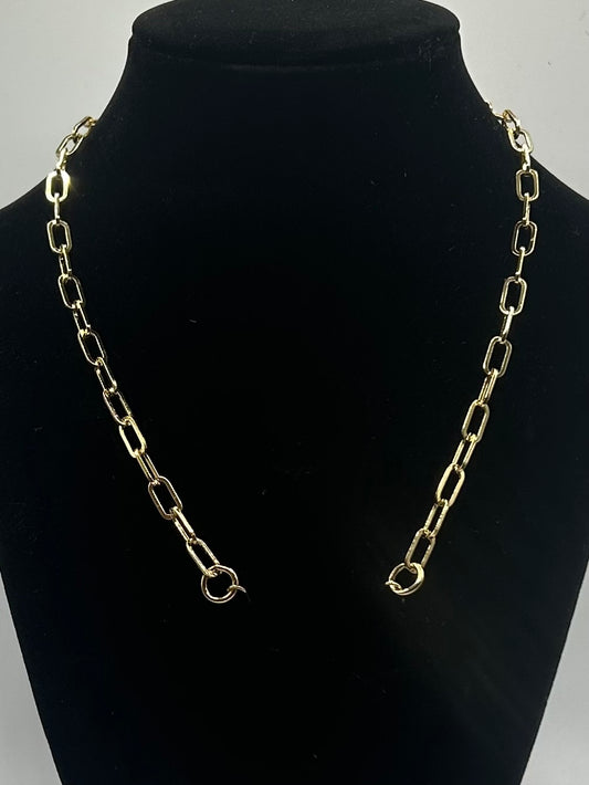 Stephanie Standard Paperclip 14 " Necklace AFN702 	56