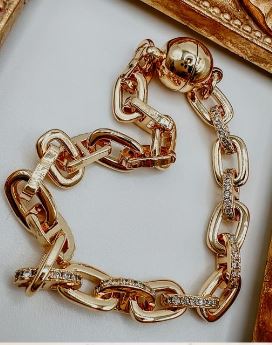 Krislee Pave Link Bracelet