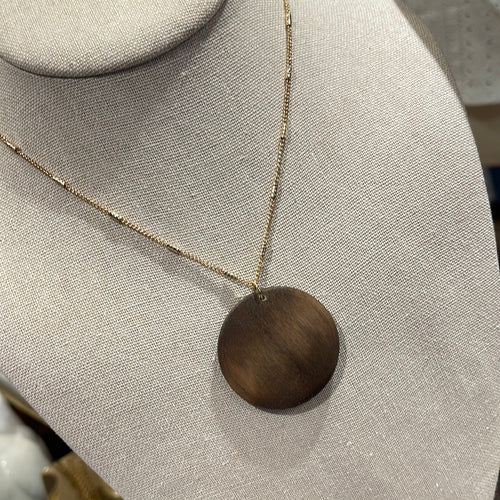 4.2.24 Wood Disc Necklace