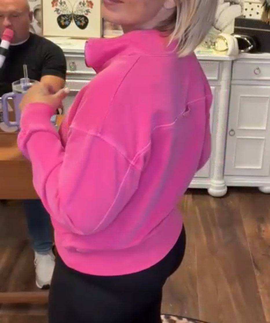 10.28.25 F/terry Pigment Dye & Enzyem Washed Half Zip Top 5282