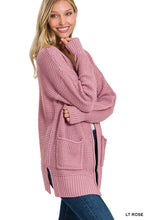 Load image into Gallery viewer, 1.3 Zenana LOW GAUGE WAFFLE OPEN CARDIGAN SWEATER TW-2734AB